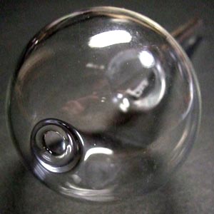 ヴェポライザー/電球型フルガラスパイプ(パイレックスP3.3製)